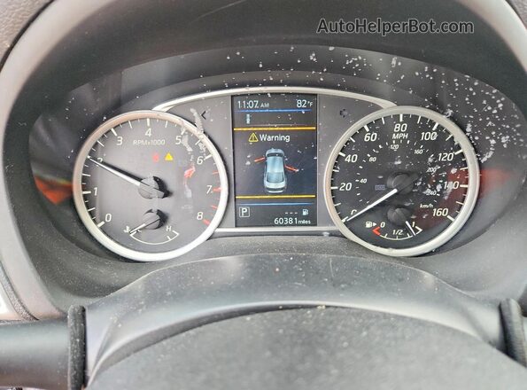 3N1AB7AP9KL607848 2019 NISSAN SENTRA Silver Вид щитка приладів