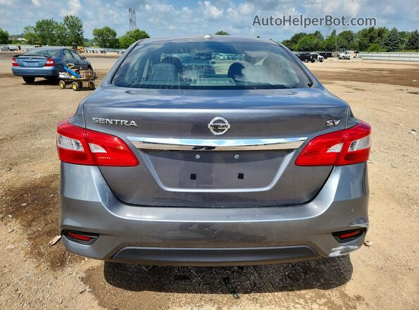 3N1AB7AP9KL607848 2019 NISSAN SENTRA Silver Вид ззаду