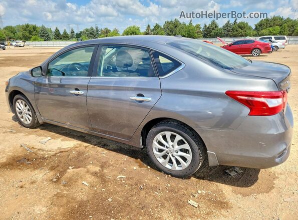 3N1AB7AP9KL607848 2019 NISSAN SENTRA Silver Задня ліва чверть