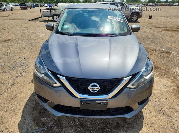 3N1AB7AP9KL607848 2019 NISSAN SENTRA Silver Вид спереду