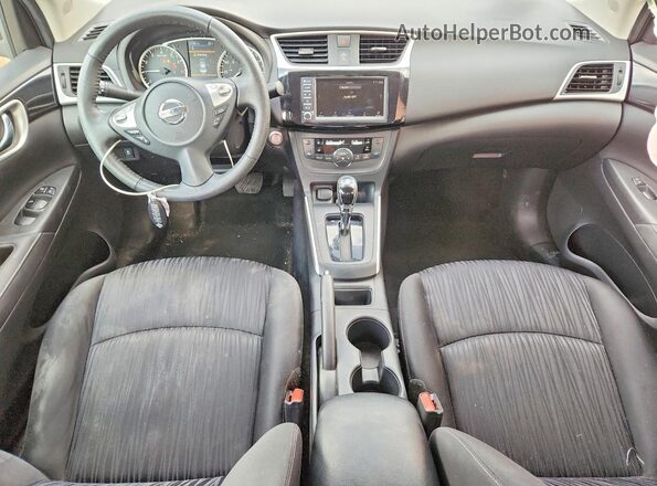 3N1AB7AP9KL607848 2019 NISSAN SENTRA Silver Вид панелі приладів