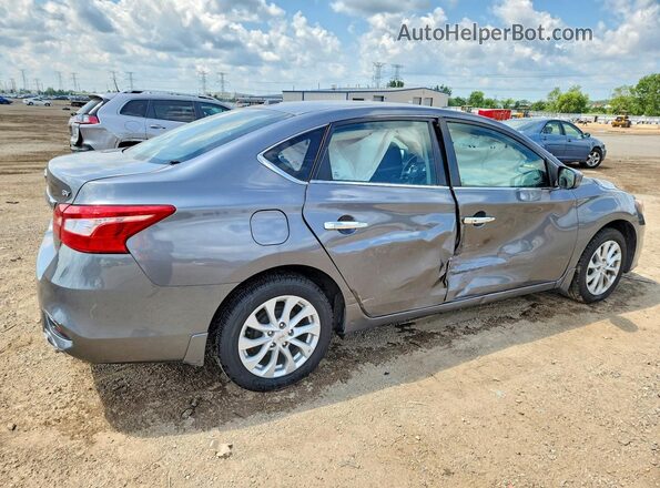 3N1AB7AP9KL607848 2019 NISSAN SENTRA Silver Задня права чверть