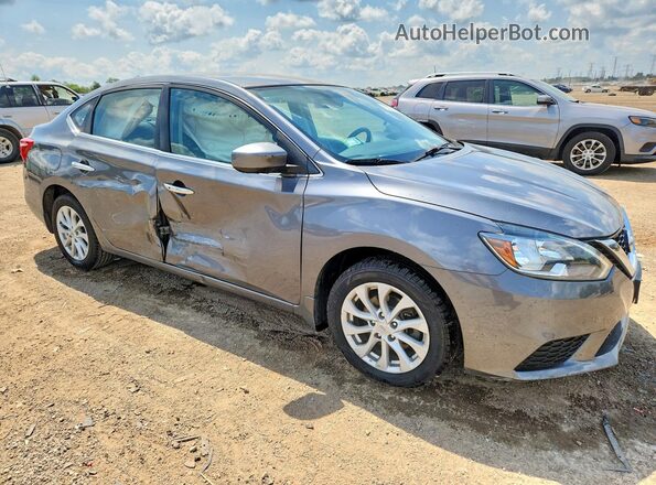 3N1AB7AP9KL607848 2019 NISSAN SENTRA Silver Передня права чверть