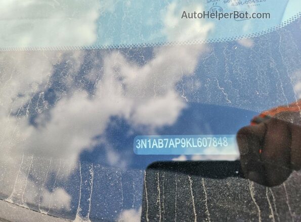 3N1AB7AP9KL607848 2019 NISSAN SENTRA Silver Вид підкапотного простору