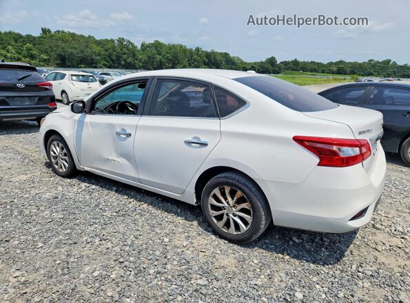 3N1AB7AP9KL614248 2019 NISSAN SENTRA White Trasero izquierdo