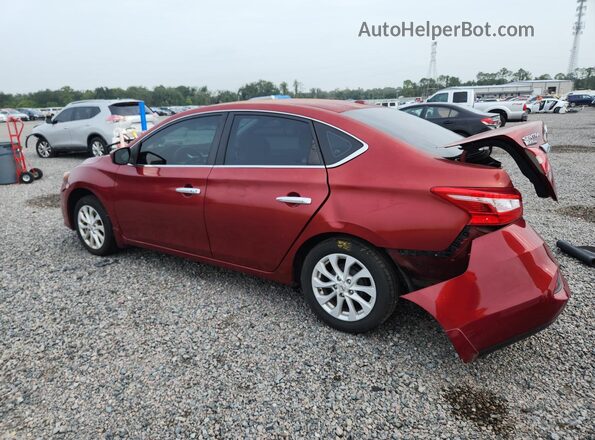 3N1AB7AP9KY207033 2019 NISSAN SENTRA Красный Задняя левая четверть