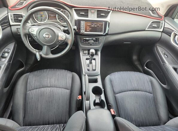 3N1AB7AP9KY207033 2019 NISSAN SENTRA Красный Вид панели приборов