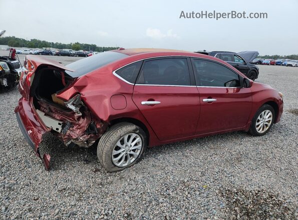 3N1AB7AP9KY207033 2019 NISSAN SENTRA Красный Задняя правая четверть