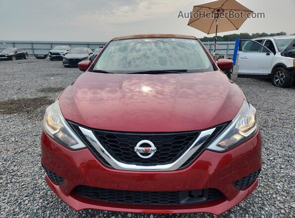 3N1AB7AP9KY207033 2019 NISSAN SENTRA Красный Вид спереди