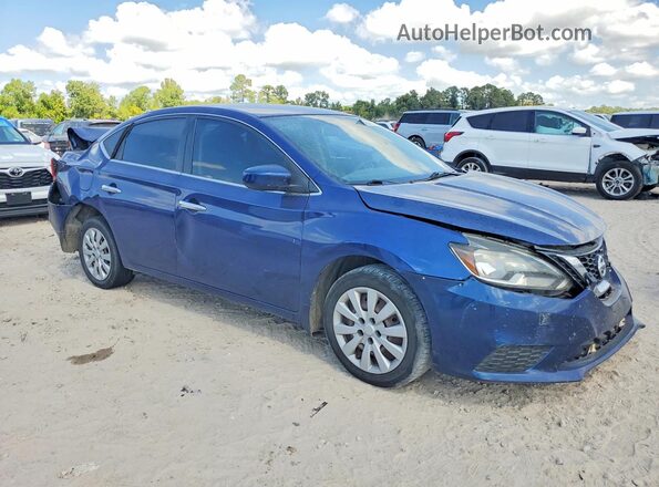 3N1AB7AP9KY222096 2019 NISSAN SENTRA Blue Առջևի աջ
