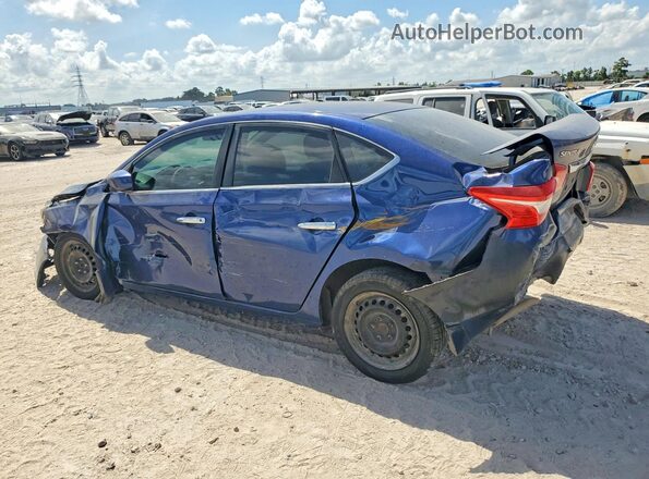 3N1AB7AP9KY222096 2019 NISSAN SENTRA Blue Հետևի ձախ