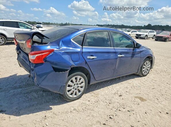 3N1AB7AP9KY222096 2019 NISSAN SENTRA Blue Հետևի աջ