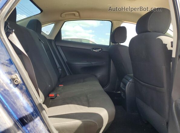 3N1AB7AP9KY222096 2019 NISSAN SENTRA Blue Հետևի նստատեղերի տեսք