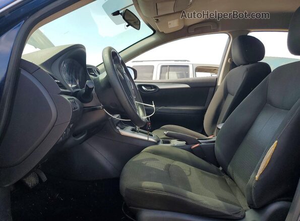 3N1AB7AP9KY222096 2019 NISSAN SENTRA Blue Սալոնի դիմացի տեսք