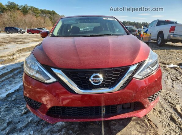 3N1AB7AP9KY230991 2019 NISSAN SENTRA Red Front view