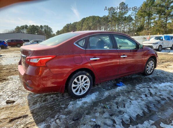3N1AB7AP9KY230991 2019 NISSAN SENTRA Red Rear right
