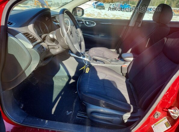 3N1AB7AP9KY230991 2019 NISSAN SENTRA Red Front interior view