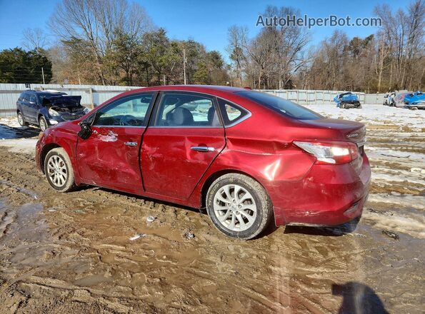 3N1AB7AP9KY230991 2019 NISSAN SENTRA Red Rear left