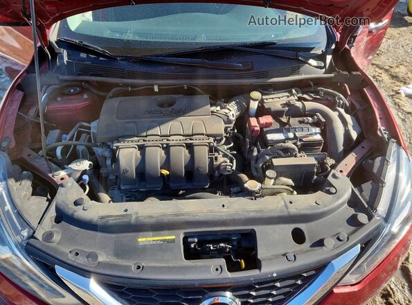 3N1AB7AP9KY230991 2019 NISSAN SENTRA Red Rear interior view