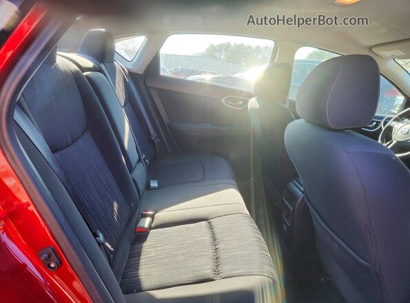 3N1AB7AP9KY230991 2019 NISSAN SENTRA Red Rear seats view