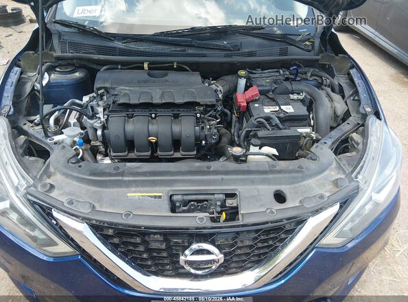 3N1AB7AP9KY244664 2019 NISSAN SENTRA Blue უკანა ხედი