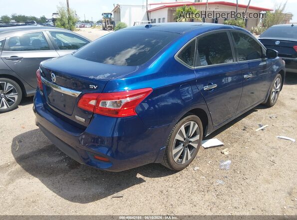 3N1AB7AP9KY244664 2019 NISSAN SENTRA Blue უკანა მარჯვენა
