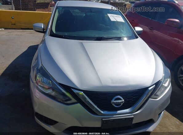 3N1AB7AP9KY262677 2019 NISSAN SENTRA Silver Instrument cluster view