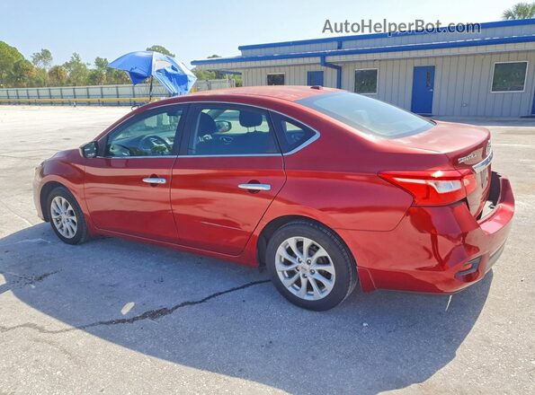 3N1AB7AP9KY285330 2019 NISSAN SENTRA Красный Задняя левая четверть