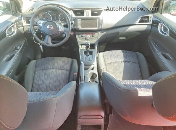 3N1AB7AP9KY285330 2019 NISSAN SENTRA Красный Вид панели приборов
