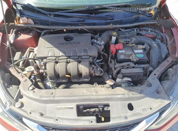 3N1AB7AP9KY285330 2019 NISSAN SENTRA Красный Вид задней части салона