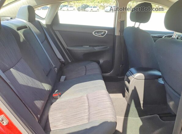 3N1AB7AP9KY285330 2019 NISSAN SENTRA Красный Вид задних сидений