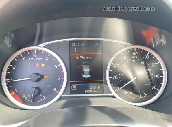 3N1AB7AP9KY285330 2019 NISSAN SENTRA Красный Вид щитка приборов