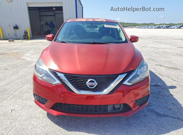 3N1AB7AP9KY285330 2019 NISSAN SENTRA Красный Вид спереди