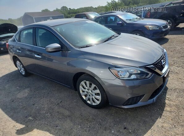 3N1AB7AP9KY285635 2019 NISSAN SENTRA Gray წინა მარჯვენა