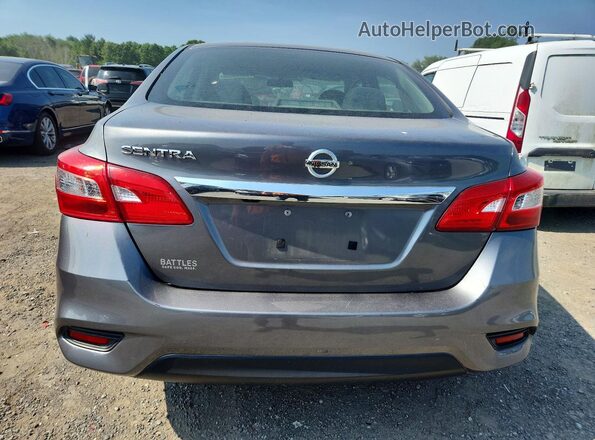 3N1AB7AP9KY285635 2019 NISSAN SENTRA Gray უკანა ხედი