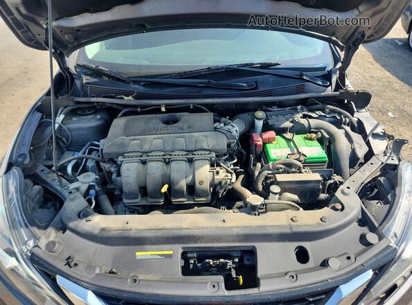 3N1AB7AP9KY285635 2019 NISSAN SENTRA Gray უკანა სალონის ხედი