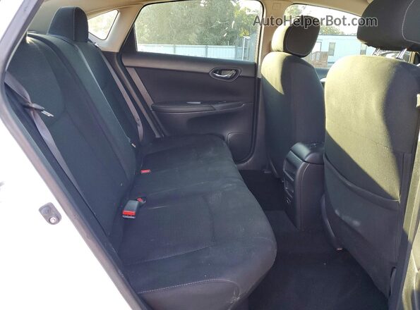 3N1AB7AP9KY327222 2019 NISSAN SENTRA White Rear seats view