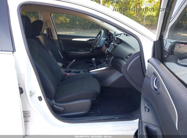 3N1AB7AP9KY335028 2019 NISSAN SENTRA White Vista interior delantera