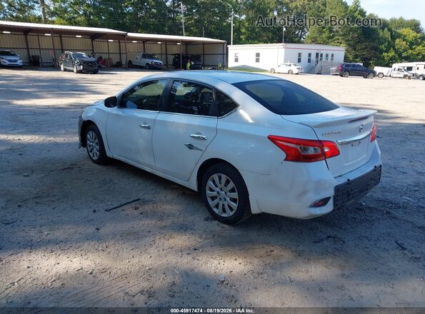 3N1AB7AP9KY335028 2019 NISSAN SENTRA White Trasero izquierdo
