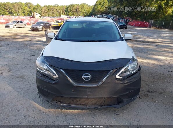 3N1AB7AP9KY335028 2019 NISSAN SENTRA White Vista del cuadro de instrumentos