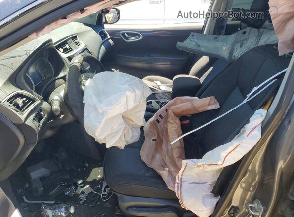 3N1AB7AP9KY348541 2019 NISSAN SENTRA Gray Вид салону спереду