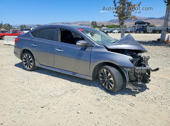 3N1AB7AP9KY348541 2019 NISSAN SENTRA Gray Передня права чверть