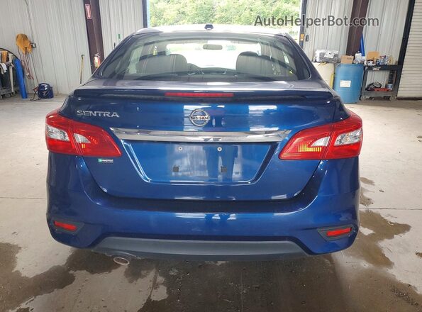3N1AB7AP9KY357353 2019 NISSAN SENTRA Синий Вид сзади