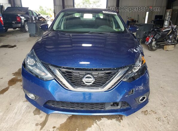 3N1AB7AP9KY357353 2019 NISSAN SENTRA Синий Вид спереди