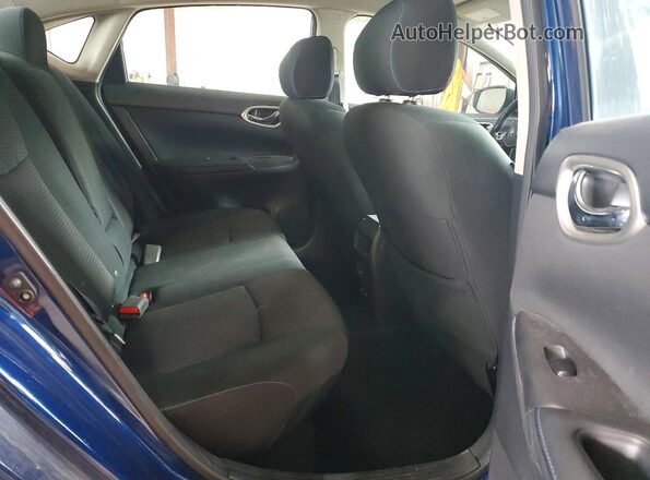 3N1AB7AP9KY357353 2019 NISSAN SENTRA Синий Вид задних сидений
