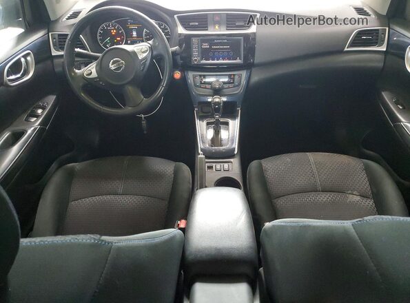 3N1AB7AP9KY357353 2019 NISSAN SENTRA Синий Вид панели приборов