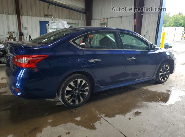 3N1AB7AP9KY357353 2019 NISSAN SENTRA Синий Задняя правая четверть