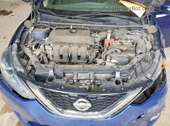 3N1AB7AP9KY357353 2019 NISSAN SENTRA Синий Вид задней части салона