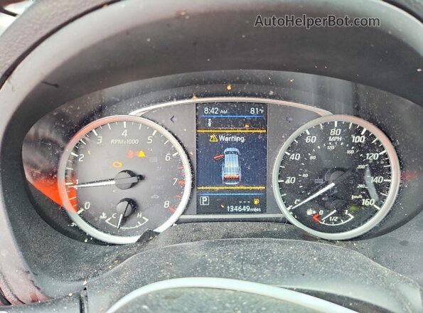 3N1AB7AP9KY361824 2019 NISSAN SENTRA Silver Instrument cluster view