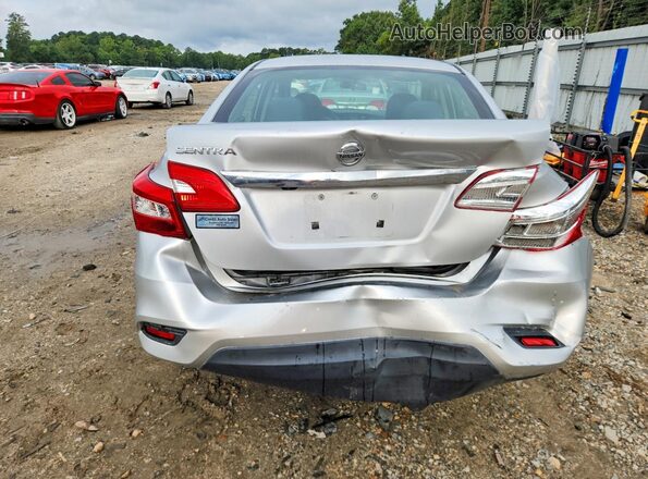 3N1AB7AP9KY361824 2019 NISSAN SENTRA Silver Rear view